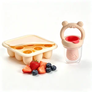 Baby Fruit Feeder With Silicone Freezer Tray