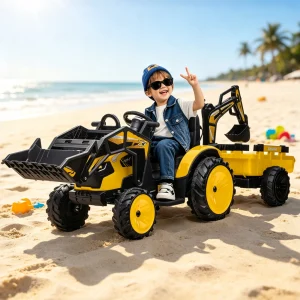 24V Kids Ride On Tractor With Remote Control