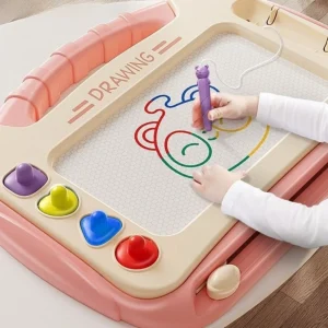 Toddler Magnetic Drawing Board With Stamps And Pen