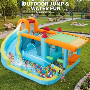 14FT Kids Bounce House, Water Bouncer for Backyard