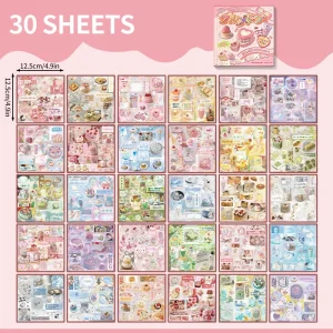 Cute Vintage Animal Manga Stickers