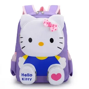 3D Cartoon Cat Kids Backpack Lightweight