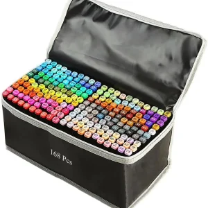 168-Color Dual Tip Alcohol Art Markers
