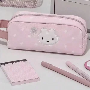 Star Print Animal Large Capacity Pencil Case